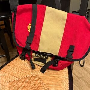 Timbuk2 Red and Tan Messenger Bag